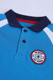Boys' Color-Block Blue Polo
