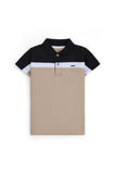Boy's Modern Color-Block Polo