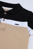 Boy's Modern Color-Block Polo