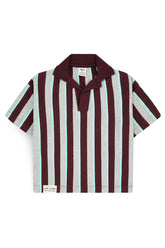 Boys' Vertical Stripe Boxy Polo