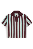 Boys' Vertical Stripe Boxy Polo