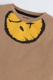Graphic Knit Long-Sleeve T-Shirt
