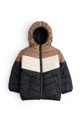 Color Block Puffer Jacket