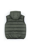 Olive Sleeveless Puffer Jacket