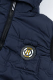 Navy Blue Sleeveless Puffer Jacket