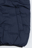 Navy Blue Sleeveless Puffer Jacket
