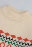 Fair Isle Mock Neck Sweater