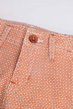 Boys Orange Printed Short