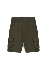 Boys’ Olive Cargo Shorts