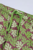 Boys’ Tropical Monstera Leaf Printed Shorts