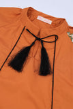 Girls' Rust Embroidered Tassel Set