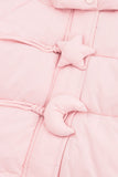Baby Pink Puffer Jacket with Star and Moon Toggles