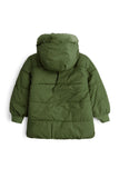 The Cozy Olive-Quilted Faux Fur Puffer Jacket