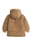 The Cozy Brown-Quilted Faux Fur Puffer Jacket