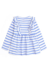 Striped Ruffle Knit Dress