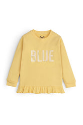 Girls Yellow Graphic Top