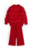 Red Faux Fur Co-ORD Set