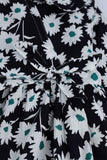 Girls' Floral Wrap-Style Frock