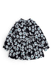 Girls' Floral Wrap-Style Frock
