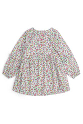 Girls' Colorful Floral Ruffled Tunic