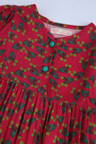 Girls’ Vibrant Raspberry Frock