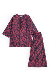 khaddar Co-ord Shirt & Skirt Set