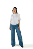 Women's Wide-Leg Azure Denim