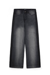 Ladies’ Shadow-Wash Wide Leg Denim