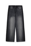 Ladies’ Shadow-Wash Wide Leg Denim