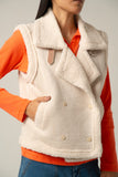 White Cropped High-Collar Puffer Jacket