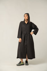 The Textured Black Dress