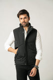 Black Structured Puffer Jacket