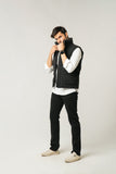 Black Structured Puffer Jacket