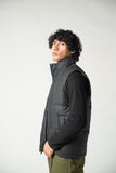 Black Sleeveless Puffer Jacket