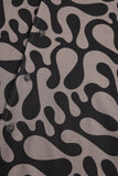 Men's Abstract Cuban Collar Shirt