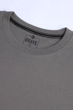 Men's Gray Dropped Shoulder Tee