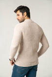 The Textured Mock Neck Sweater