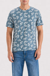 Men's Floral Stripe Tee