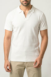 JOHNNY COLLAR TEXTURED POLO