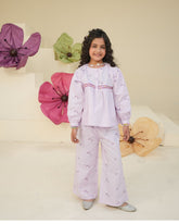 Girls' Floral Embroidered Set