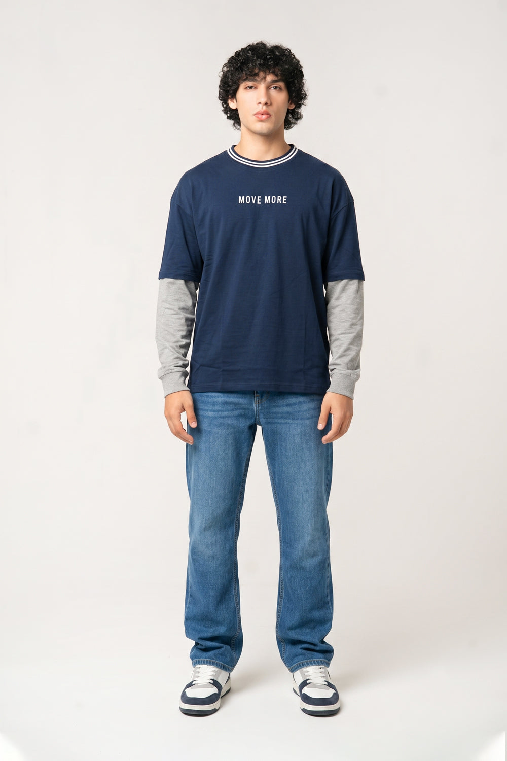 Drop Shoulder Insert Sleeve Tee
