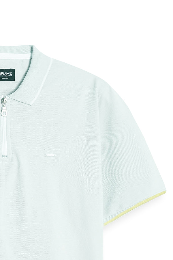 MENS TRENDY ZIPPER POLO
