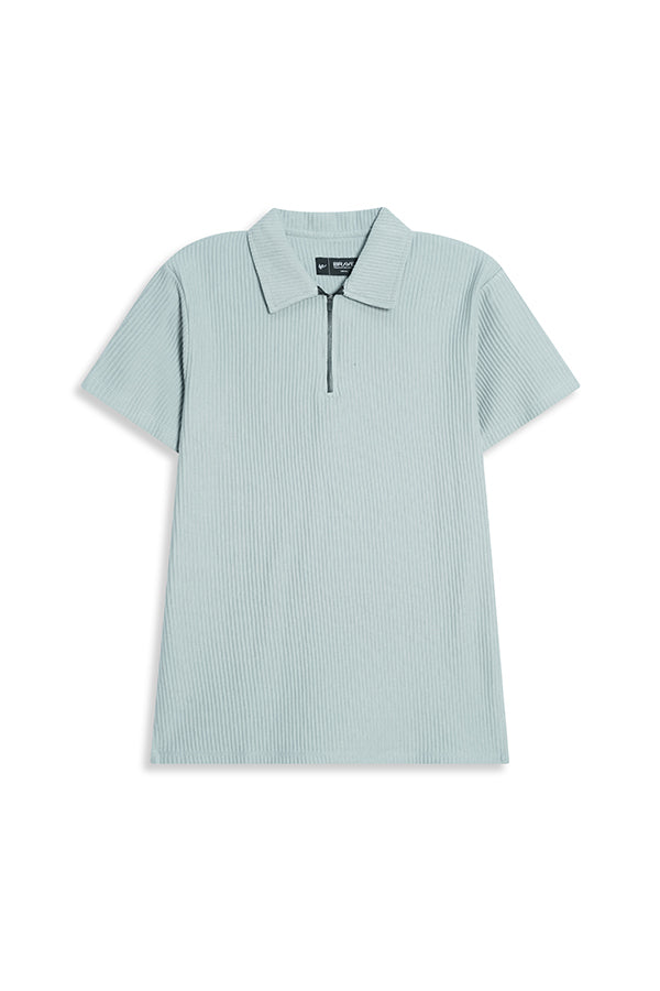 MEN ZIPPER POLO