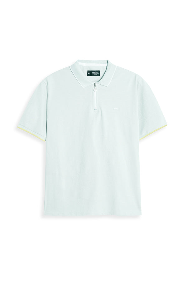 MENS TRENDY ZIPPER POLO