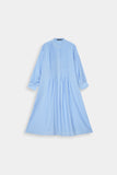 LADIES LONG DRESS WITH PLEATES