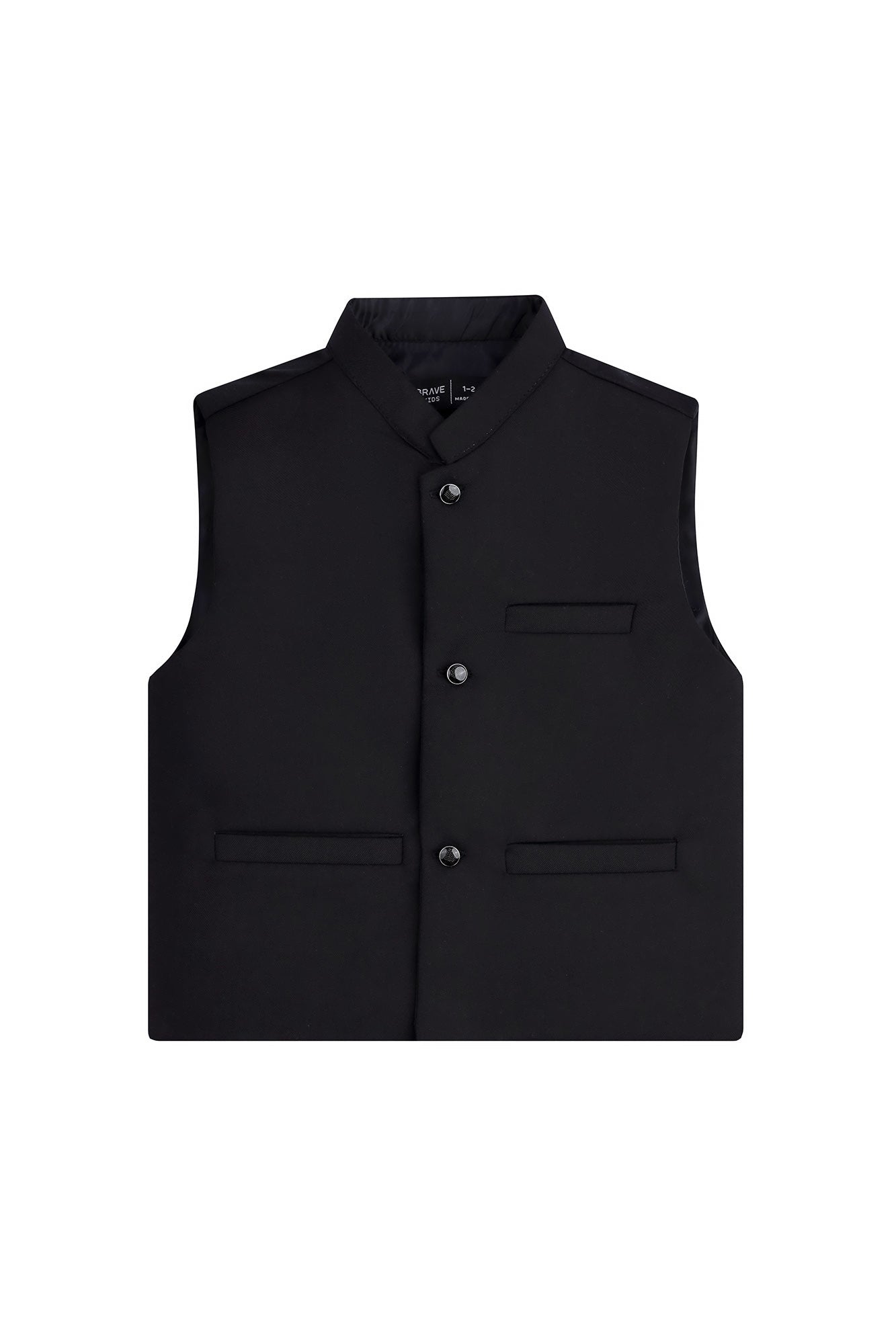 Boy's Timeless Black Waistcoat