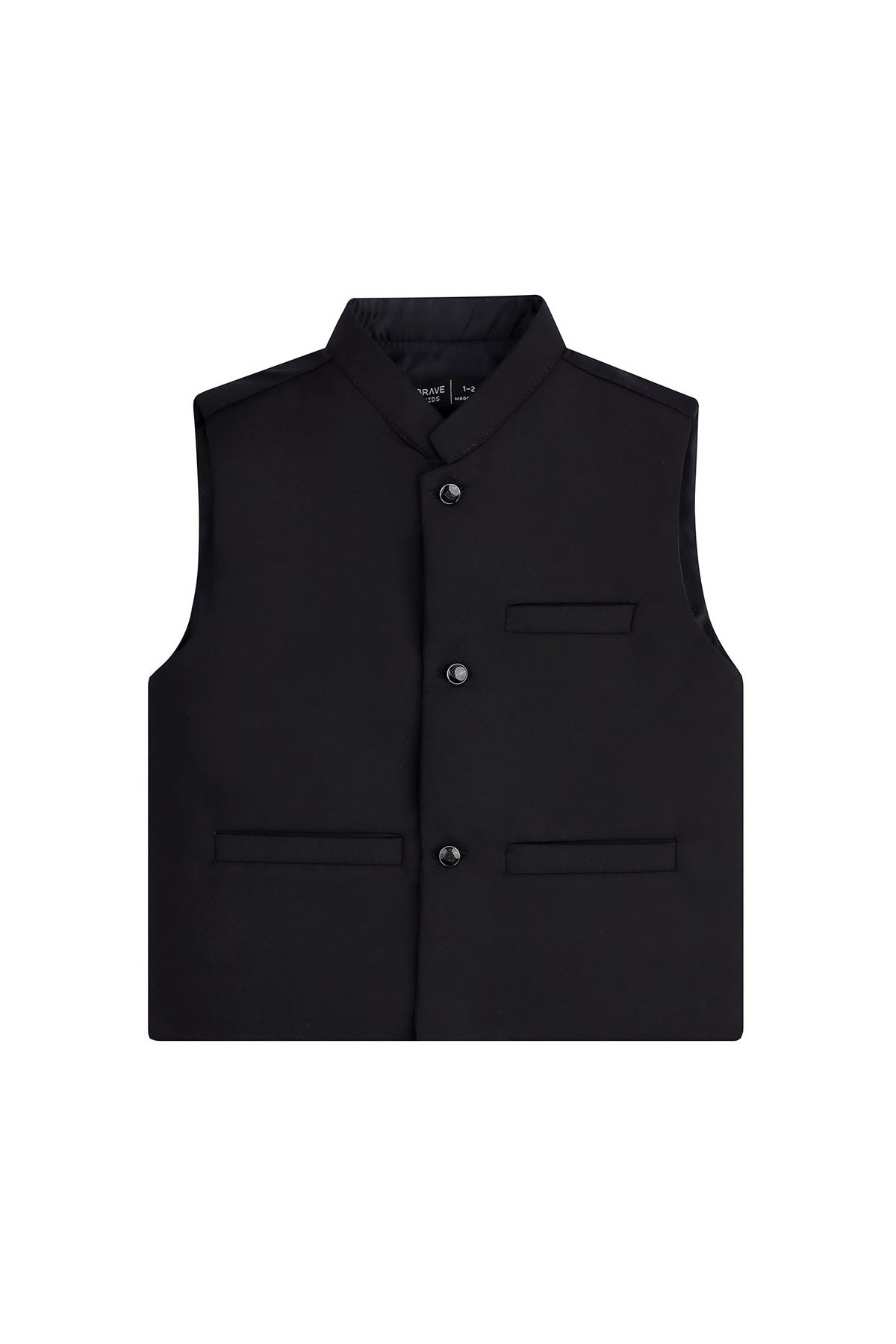 Boy's Timeless Black Waistcoat