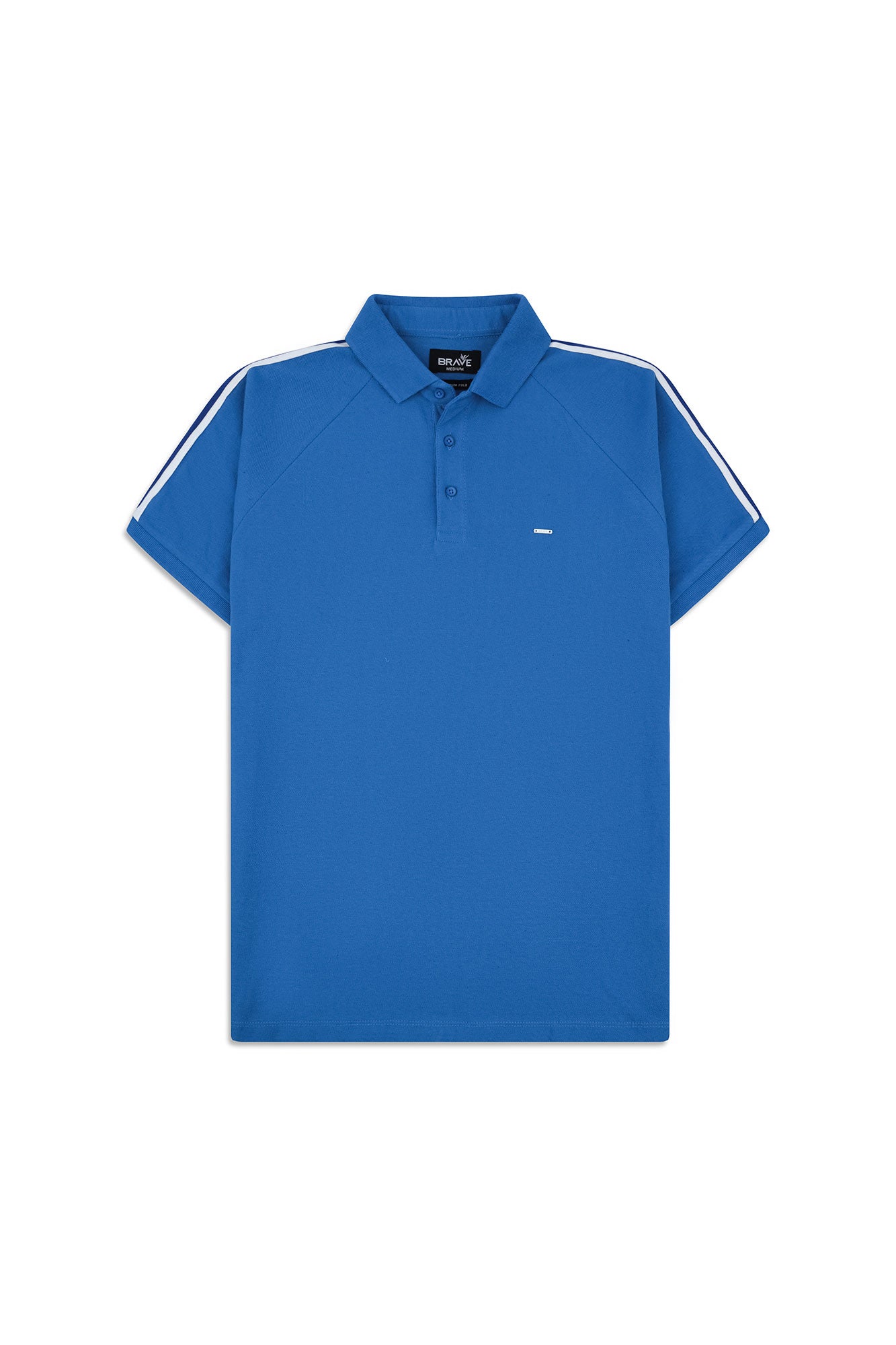 Men's Azure Side-Stripe Polo