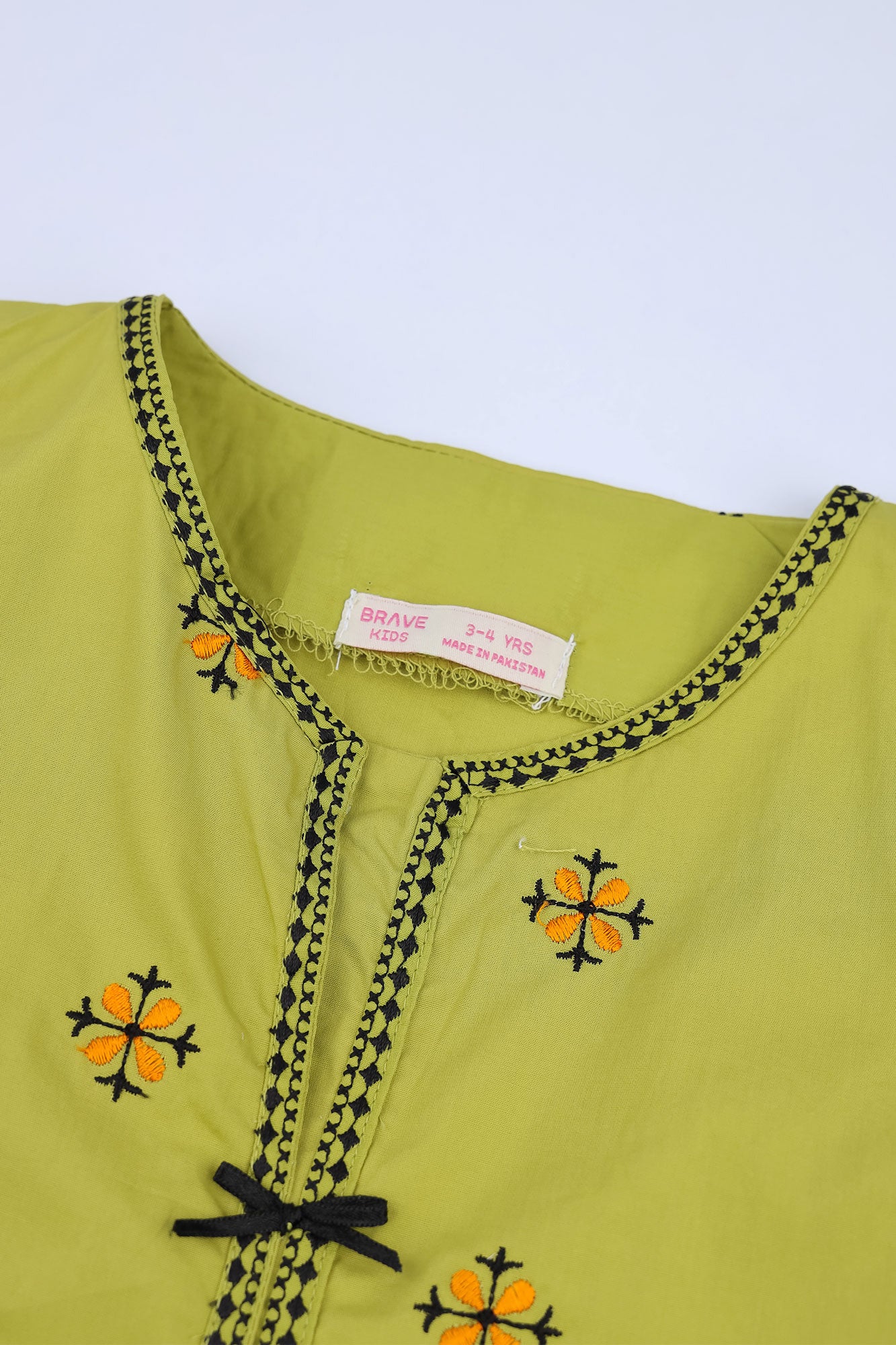 Girls’ Embroidered Green Co-Ord Set