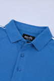 Men's Azure Side-Stripe Polo